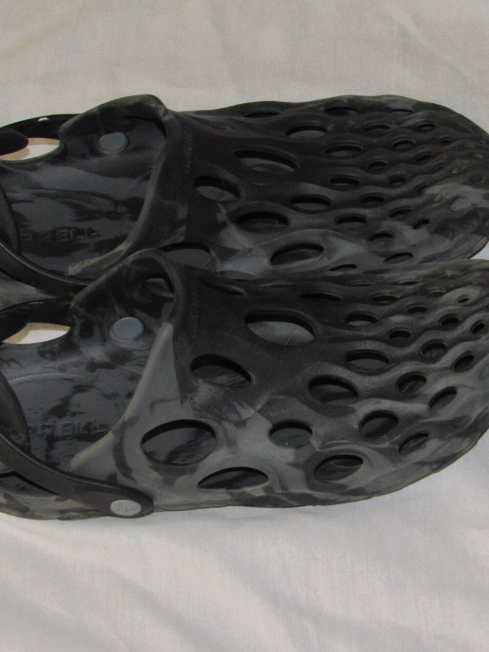 Merrell Shoes Hydro Moc Black Gray Lightweight Water Friendly Slip On M 8.5 W 10 - Picture 1 of 6